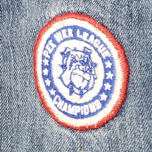 Baby Gap Jeans Straight Fit With Embroidered Patch's Pee Wee League 18-24 Months - Picture 5 of 6